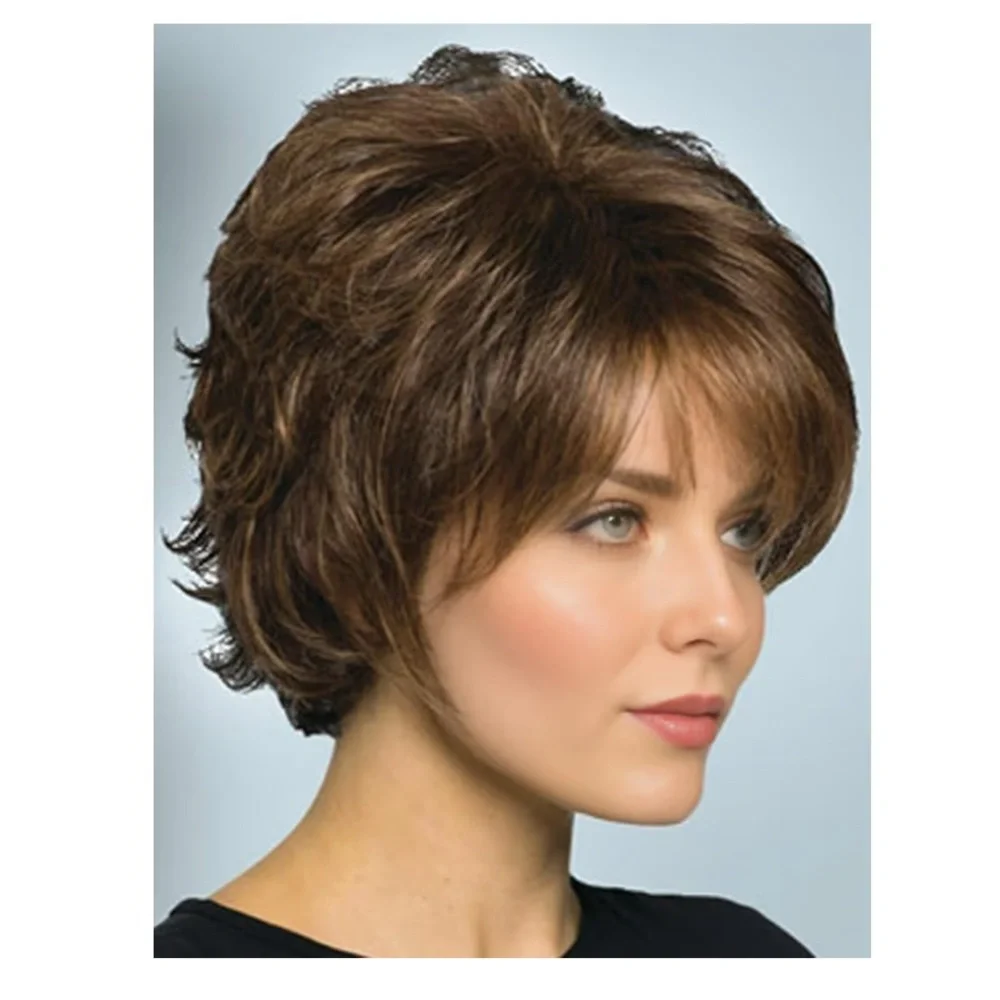 Short Brown Women's Wig - Picture 8 of 13